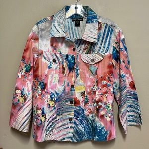 Gaudy Couture Button Front Jacket